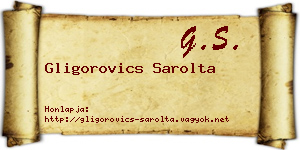 Gligorovics Sarolta névjegykártya